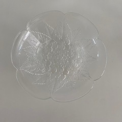 ガラス食器　可愛いお花柄４個セットの画像