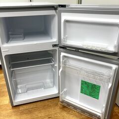 ☆江別市『かいとるどう』★高年式【2022年製】2ドアノンフロン冷凍冷蔵庫 YAMADA SELECT ヤマダ 87L YRZ-C09H1 動作確認済み 一人暮らしの画像