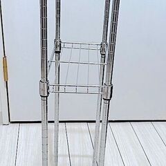スリム スチールラック 3段棚 メタルシェルフ 隙間  幅：約30cm 奥行き：約15m 高さ：約85cmの画像