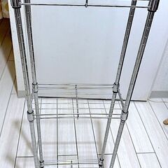 スリム スチールラック 3段棚 メタルシェルフ 隙間  幅：約30cm 奥行き：約15m 高さ：約85cmの画像