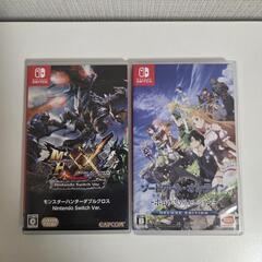スイッチ　ソフト(ソードアートオンライン、モンハンダブルクロス)