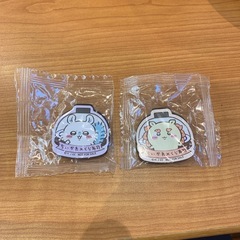 くら寿司　ちいかわ　栗まんじゅう&シーサー　労働の鎧さん&モモンガ