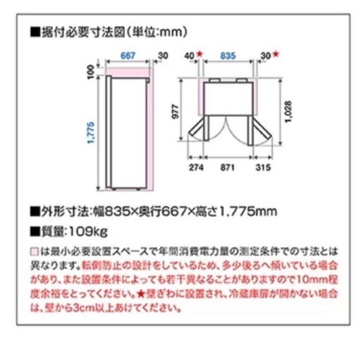 (受け渡し者決まってます)アクア　冷蔵庫