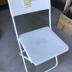 IKEA   折りたたみイス　椅子　チェア　ホワイト　イケア　中古品の画像