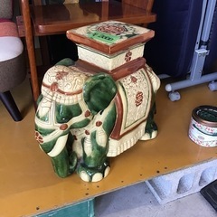 花台　置物　飾り ゾウ　中古品の画像