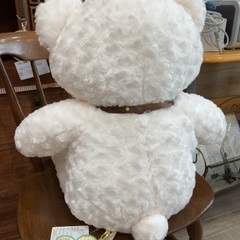 クマ ぬいぐるみ ラブリーローズベアBIG ホワイト【D01】の画像