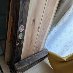 カフェ板杉材（2年室内使用）他　各種木材セット　ビス穴有りの画像