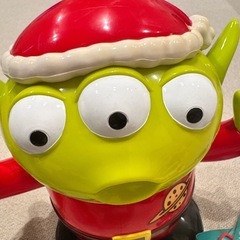 ディズニーリゾート　リトルグリーンメン ポップコーンバケット クリスマス　サンタクロース　紐付きの画像