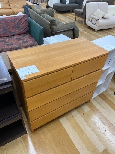 【トレファク ラパーク 岸和田店】4段チェスト ナチュラル