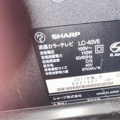 SHARP テレビの画像