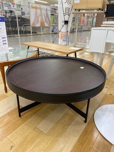 【トレファク ラパーク岸和田店】FUJIEI ラウンドテーブル ブラック