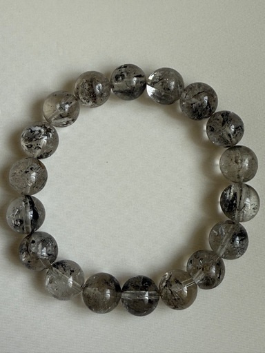 【良質】ヒマラヤ水晶 エレスチャルクォーツ 11mm  ブレスレット