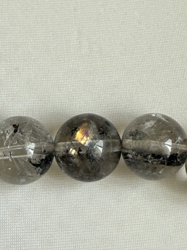 【良質】ヒマラヤ水晶 エレスチャルクォーツ 11mm  ブレスレット