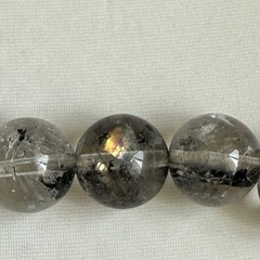 【良質】ヒマラヤ水晶 エレスチャルクォーツ 11mm  ブレスレットの画像