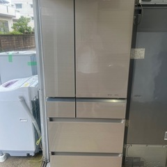 パナソニック6ドア冷蔵庫、全面ガラス使用、自動製氷、2017年型、10キロ内配達無料、