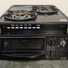 ガスコンロ★ガステーブル★LPガス用★DG2008NQ1TN★ハーマン★高火力コンロ2口★魚焼きグリル★ビルトインタイプの画像