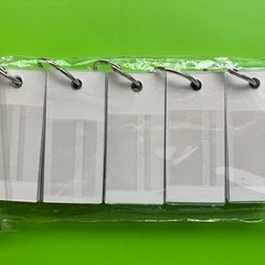 ★無印良品(MUJI）ポリプロピレンカバー単語カード５セット（クリア/100枚@個/単語帳）の画像