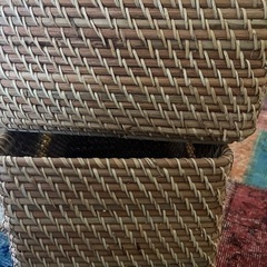 無印　ラタンバスケット特大　の画像