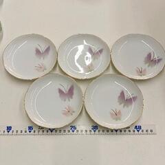 0628-122 蝶柄小皿5枚セット