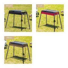 ★18点セット★ 初心者にも BBQコンロ 高さ調節 収納バッグ 赤 他カラー有の画像