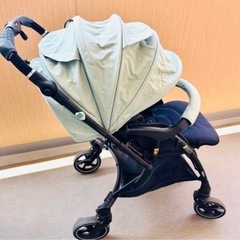 ピジョン　ランフィーリノン　ベビーカー　おまけ付き　限定カラー　グリーン　の画像
