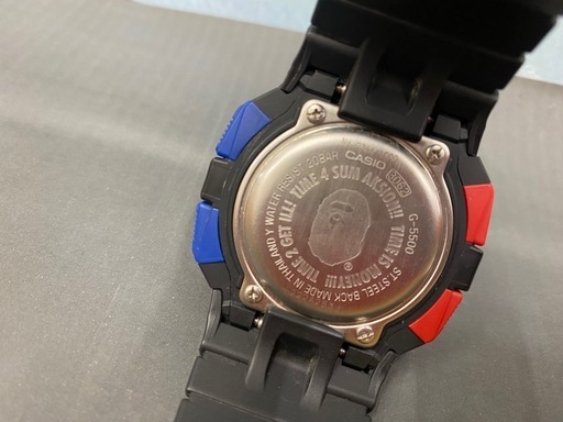 【愛品館江戸川店】 カシオ ジーショック アベイシングエイプ コラボモデル G-5500 シリアル入り1000本限定腕時計 ID:106-047896-007