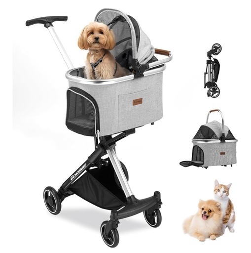 EchoSmile ペットカート グレー