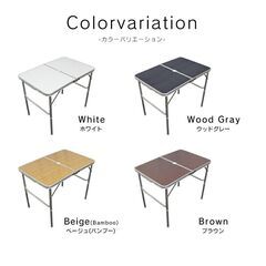 ★高さ72cm★ アウトドアテーブル 耐荷重20kg 小さく収納 白 他カラー有の画像