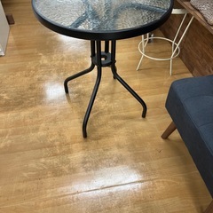 【リサイクル市場エコ伊川谷】ガラステーブル ガーデンファニチャー 【取りに来られる方限定】の画像