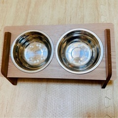 【お話中】ペット用食器＆スタンドセットの画像
