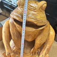 木彫り 置物 彫刻 鮭　ジャンク品の画像