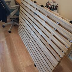 スノコ　ダブルベッドフレームの画像