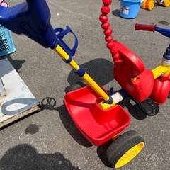 キッズ用 三輪車 リトルタイクス 4-in-1 Little Tikes 日除け付き 幼児 中古品 ①の画像