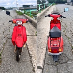 実働 サリアン ヤマハ 14T 原付 スクーター 富山発 レトロ 旧車 個性的な一台!! メーター表示50kmまで確認 ★県内最短当日配送可能 2ストの画像