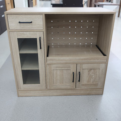家具 キッチンボードロータイプ　木目 【コンプオフ金沢野々市店】