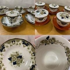 ニッコー　ダブルフェニックス　花柄ティーカップセット ビンテージの画像