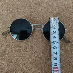 ラウンド サングラス 丸 ゴールド ブラックの画像