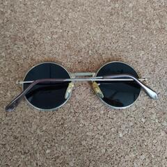 ラウンド サングラス 丸 ゴールド ブラックの画像