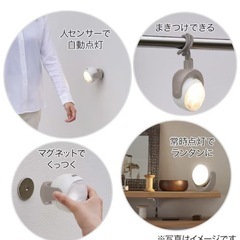 ニトリ 室内・屋外兼用電池式センサーライト授乳用ライトの画像