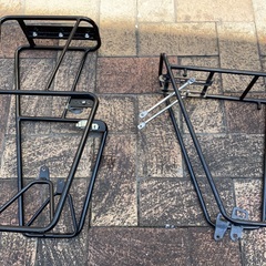 自転車サイドバック４個、前後キャリアの画像