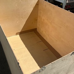 早い者勝ち！あげます。U-LINE木箱 パレット付き 182.5cmx122.5cmx123cmの画像