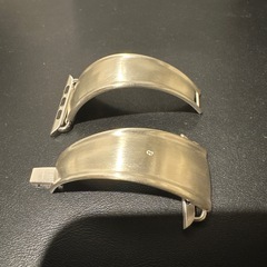 h'eres Apple Watch silver bandの画像
