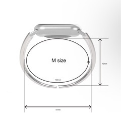 h'eres Apple Watch silver bandの画像