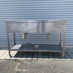 20 業務用ステンレスシンク 幅1200 現状品の画像