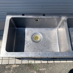 20 業務用ステンレスシンク 幅1200 現状品の画像