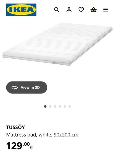 IKEA マットレスパッドシングルサイズTUSSOY 無印マットレス