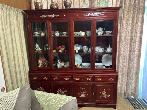 中国家具 花梨 キャビネット 食器棚