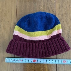 未使用！ニット帽子（子ども用）の画像