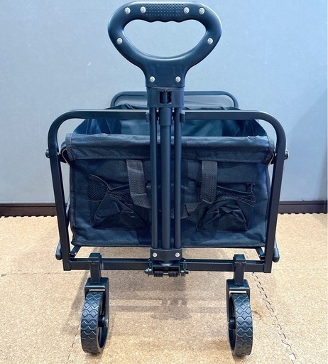 【新品未使用】アウトドアワゴン 耐荷重100kg 容量100L キャリーワゴン 黒 コンパクト