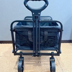 【新品未使用】アウトドアワゴン 耐荷重100kg 容量100L キャリーワゴン 黒 コンパクトの画像